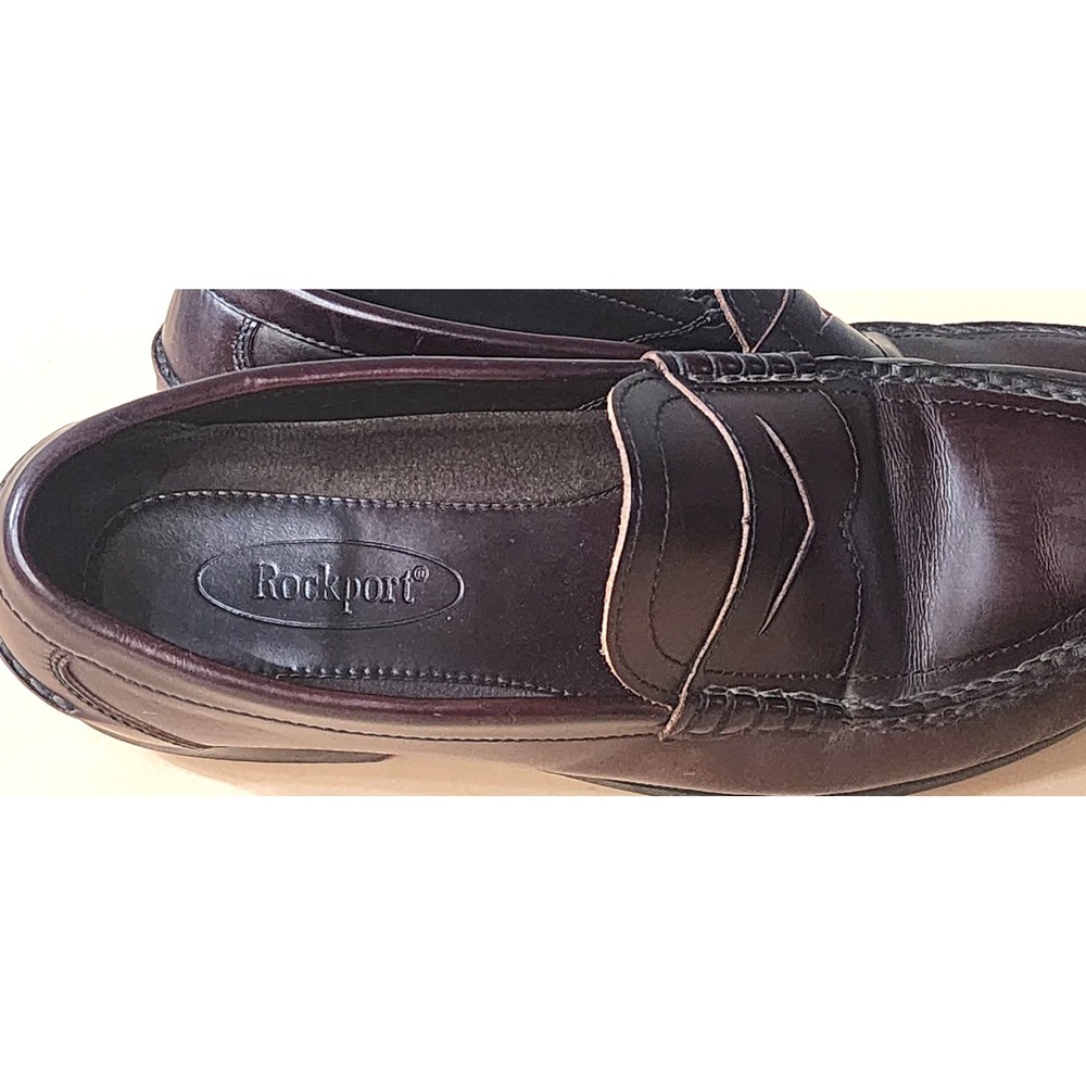 Rockport Men's Leather 2418 Loafers Size 10 Medium Brown Leather - Picture 12 of 16